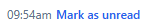 Mark as unread