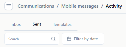 sent messages