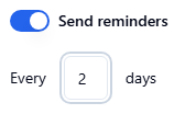 Send reminders
