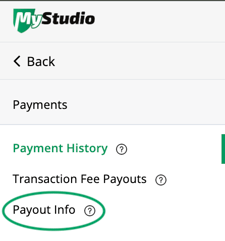 Payout Info Section