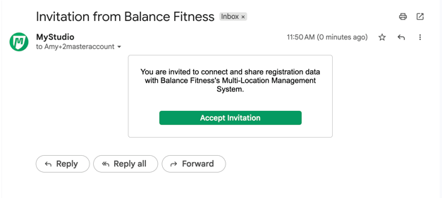 Business Email Invite to Franchise
