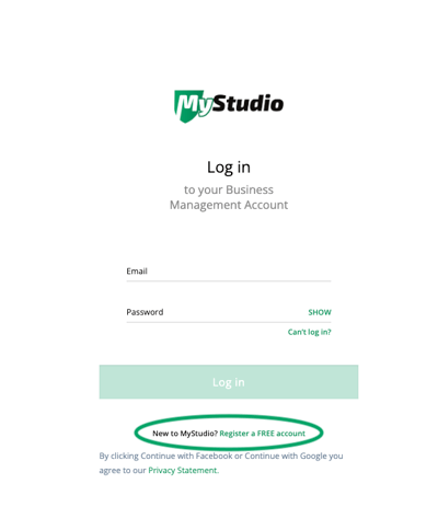 Register a FREE account