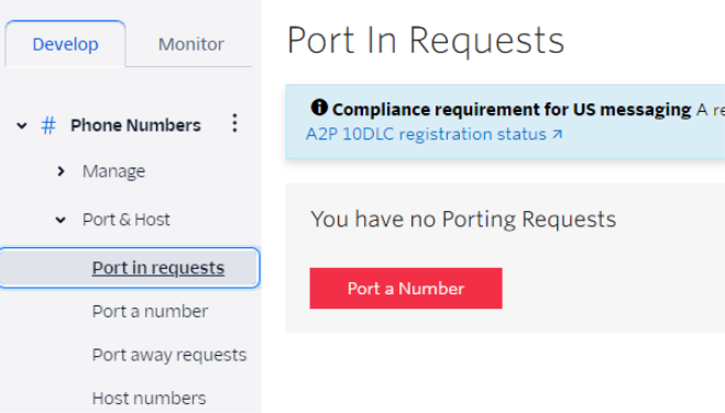 Port in requests