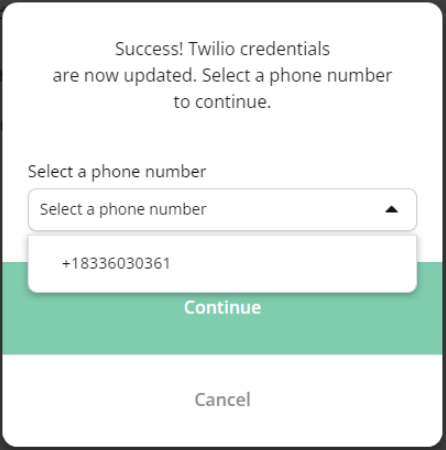 select phone number