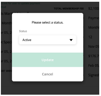 change status