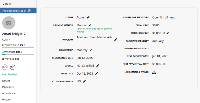 program internal page