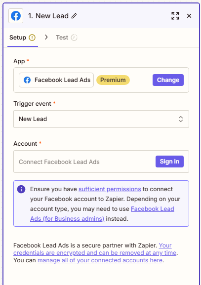 Facebook trigger