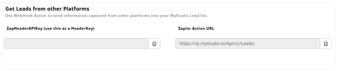 header API key and URL