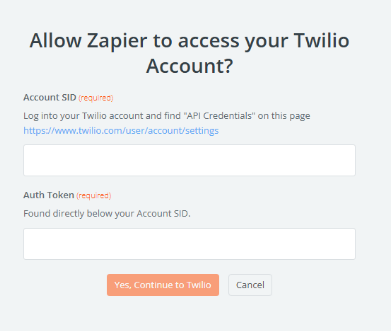 sign into twilio
