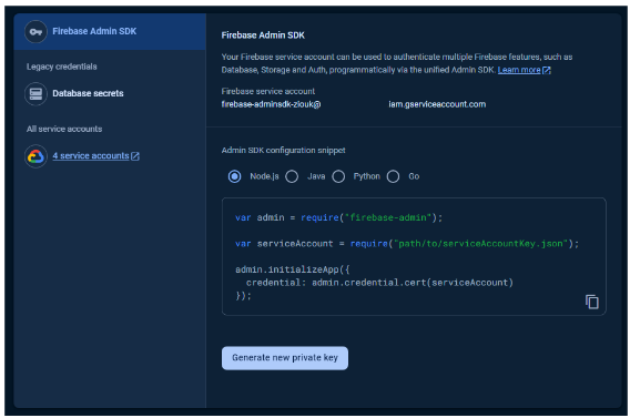 admin sdk
