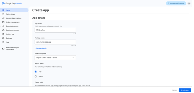 Create App