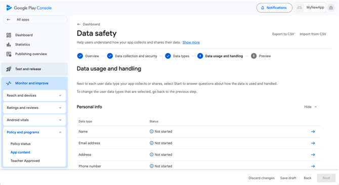 Data Usage