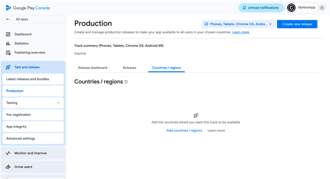 Countries and Regions