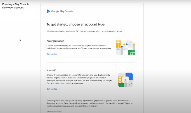 register google developer