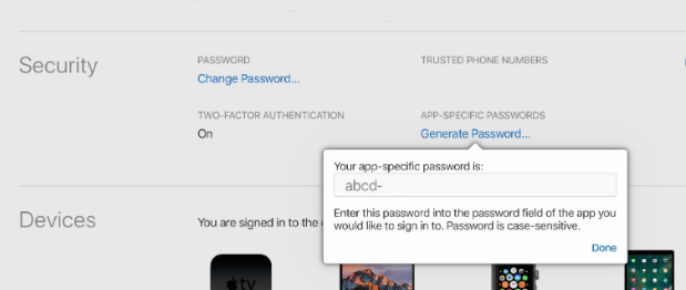 app-specific password