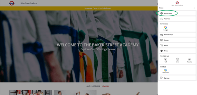 Web App My Account 1