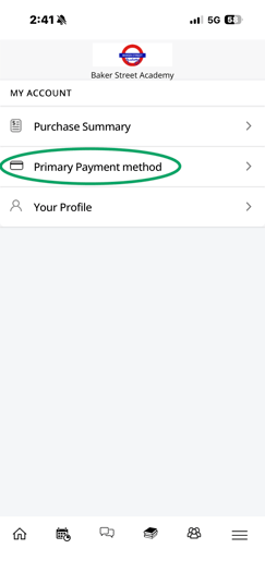 Primary Payment Method