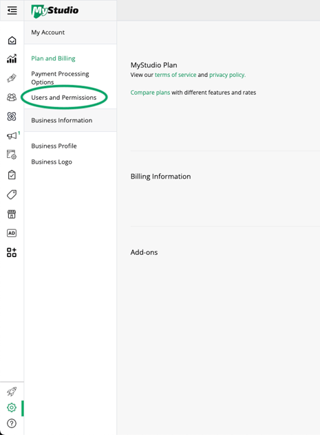 Users and Permissions