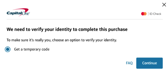 Capital One Authentication