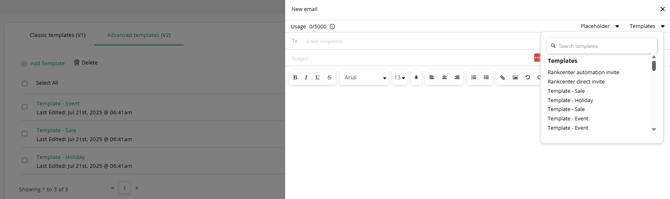 use v2 template in v1