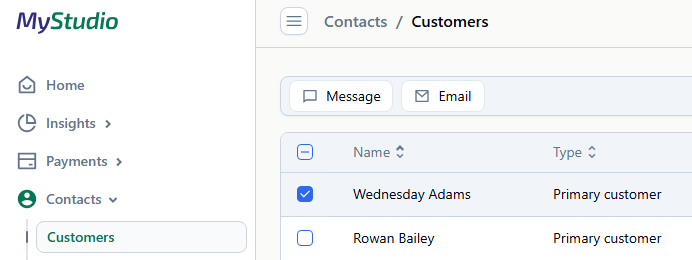 [V2] Customer contacts
