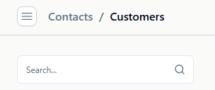 customer contacts search