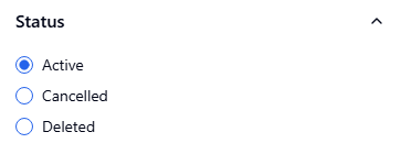 event participant status filter
