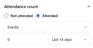 not attended membership participants