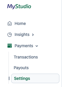 V2 Payments > Settings