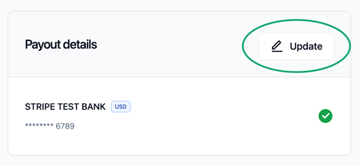 V2 Update Payout details