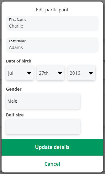 edit belt size